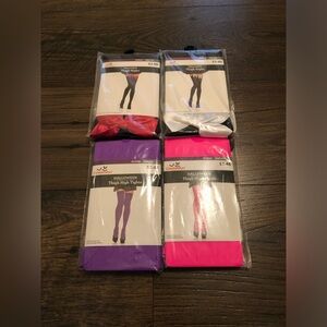 Colorful Thigh High Tights Set
